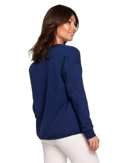 Angebote Mode Perle Store -Angebote Mode Perle Store be wear sweatshirt in dunkelblau 1