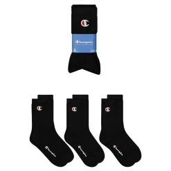 Champion Freizeit Socken Basics Crew Socks 3er Pack Black -Angebote Mode Perle Store champion freizeit socken basics crew socks 3er pack black 2