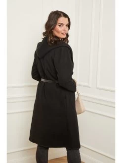 Übergangsmantel In Schwarz -Angebote Mode Perle Store curvy lady ubergangsmantel in schwarz 3