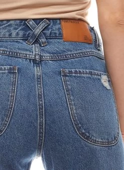 Destroyed-Jeans In Blau -Angebote Mode Perle Store funky buddha destroyed jeans in blau 2