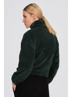 Fleecejacke "Aria" In Dunkelgrün -Angebote Mode Perle Store holo generation fleecejacke aria in dunkelgrun 2