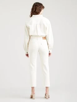 Jeans "501® Crop Natural" - Straight Fit - In Creme -Angebote Mode Perle Store levi s jeans 501 r crop natural straight fit in creme 4