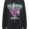 ONLY Sweatshirt In Black-LEOPARD