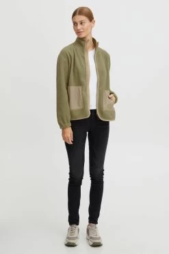 Angebote Mode Perle Store -Angebote Mode Perle Store oxmo fleecejacke in grun 1