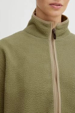 OXMO Fleecejacke In Grün -Angebote Mode Perle Store oxmo fleecejacke in grun 3