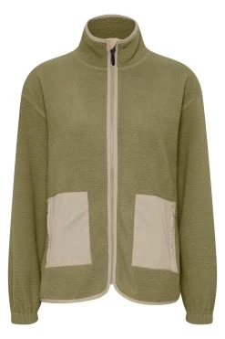 OXMO Fleecejacke In Grün -Angebote Mode Perle Store oxmo fleecejacke in grun 5