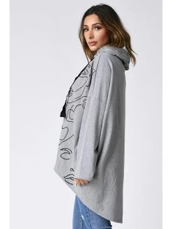 Angebote Mode Perle Store -Angebote Mode Perle Store plus size company hoodie boston in grau 1