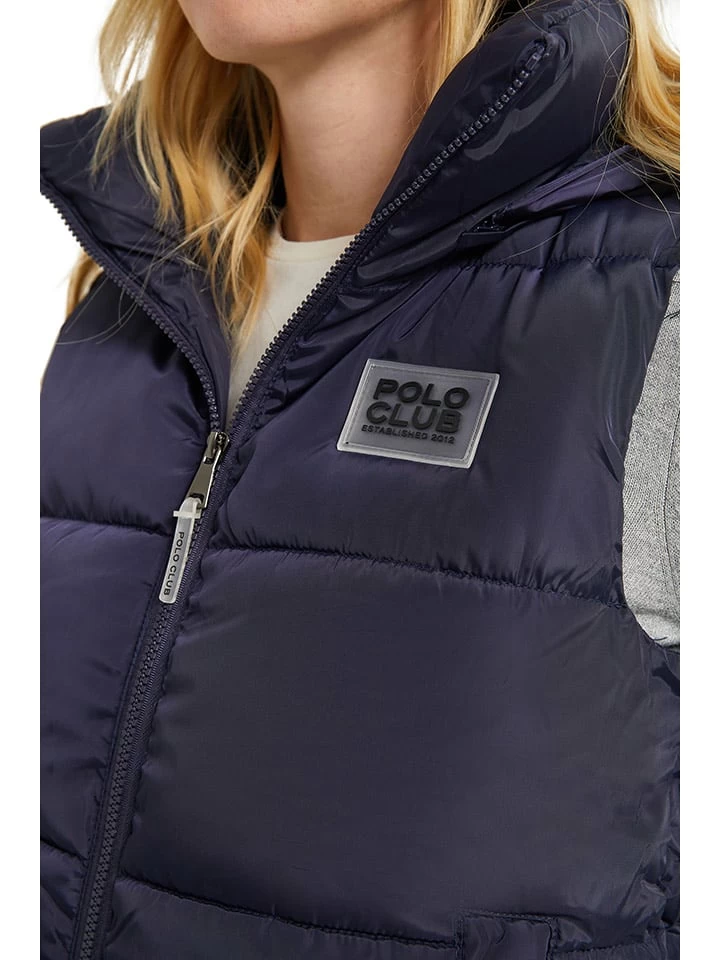 POLO CLUB Steppweste In Dunkelblau 4 POLO CLUB Steppweste In Dunkelblau – Bild 4