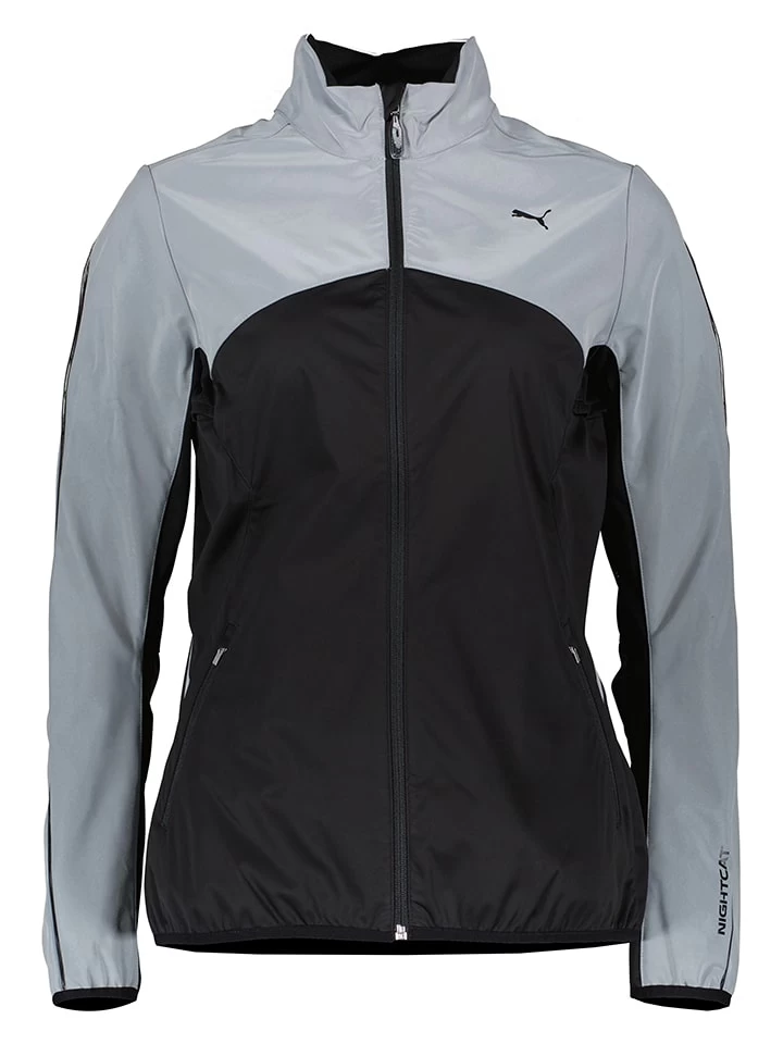 Puma Funktionsjacke "NightCat" In Schwarz/ Grau 1 Puma Funktionsjacke "NightCat" In Schwarz/ Grau