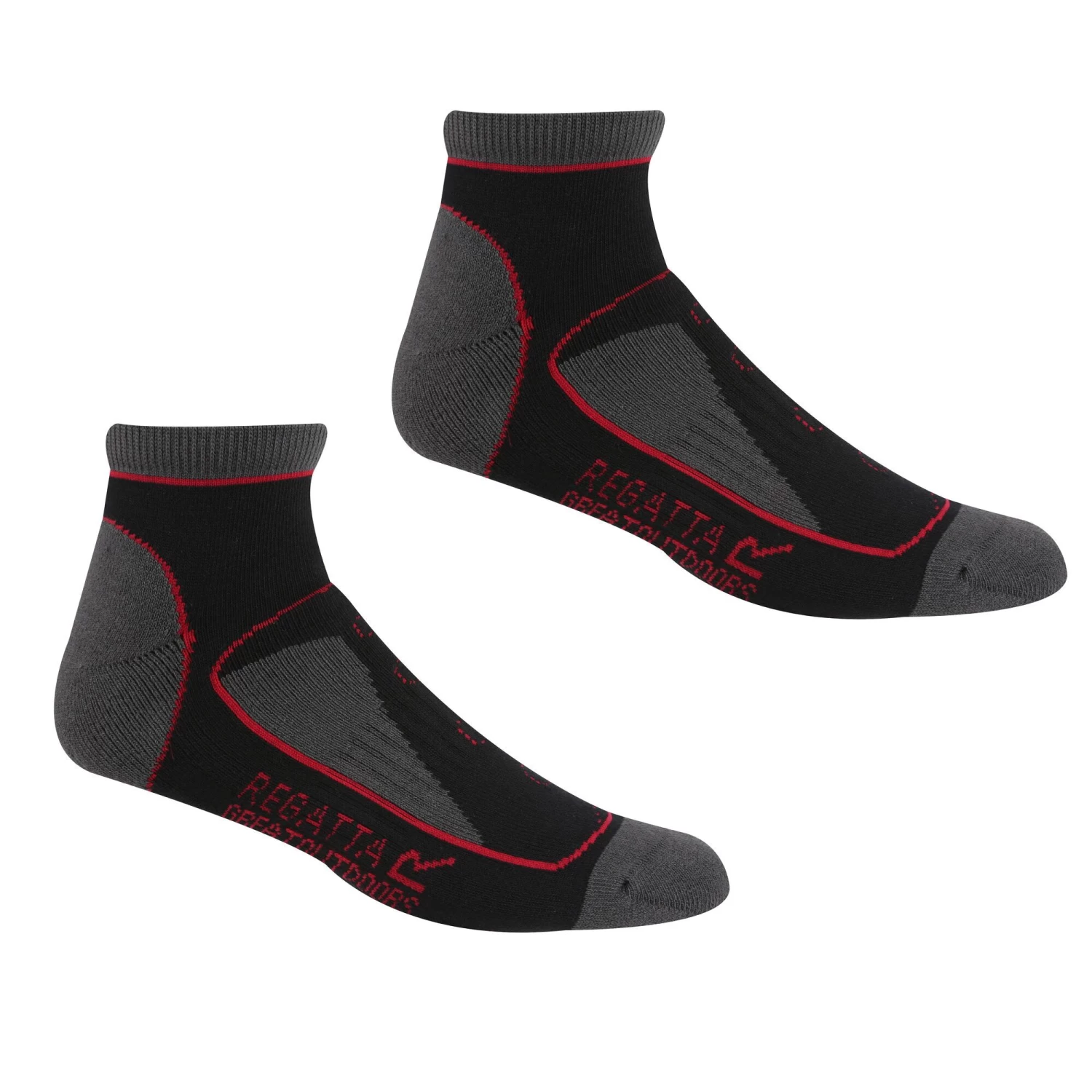 Regatta Wandersocken Lady Samaris Trail Sock In Blk/CheryPnk 1 Regatta Wandersocken Lady Samaris Trail Sock In Blk/CheryPnk